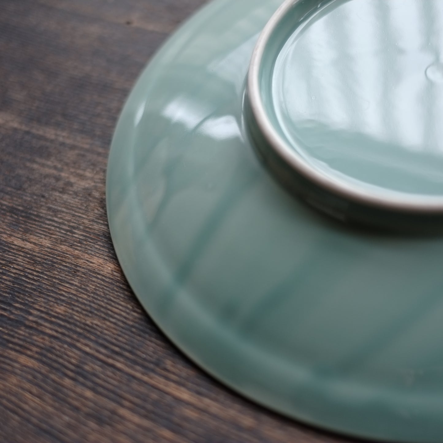 時代　青磁大皿　(20世紀)