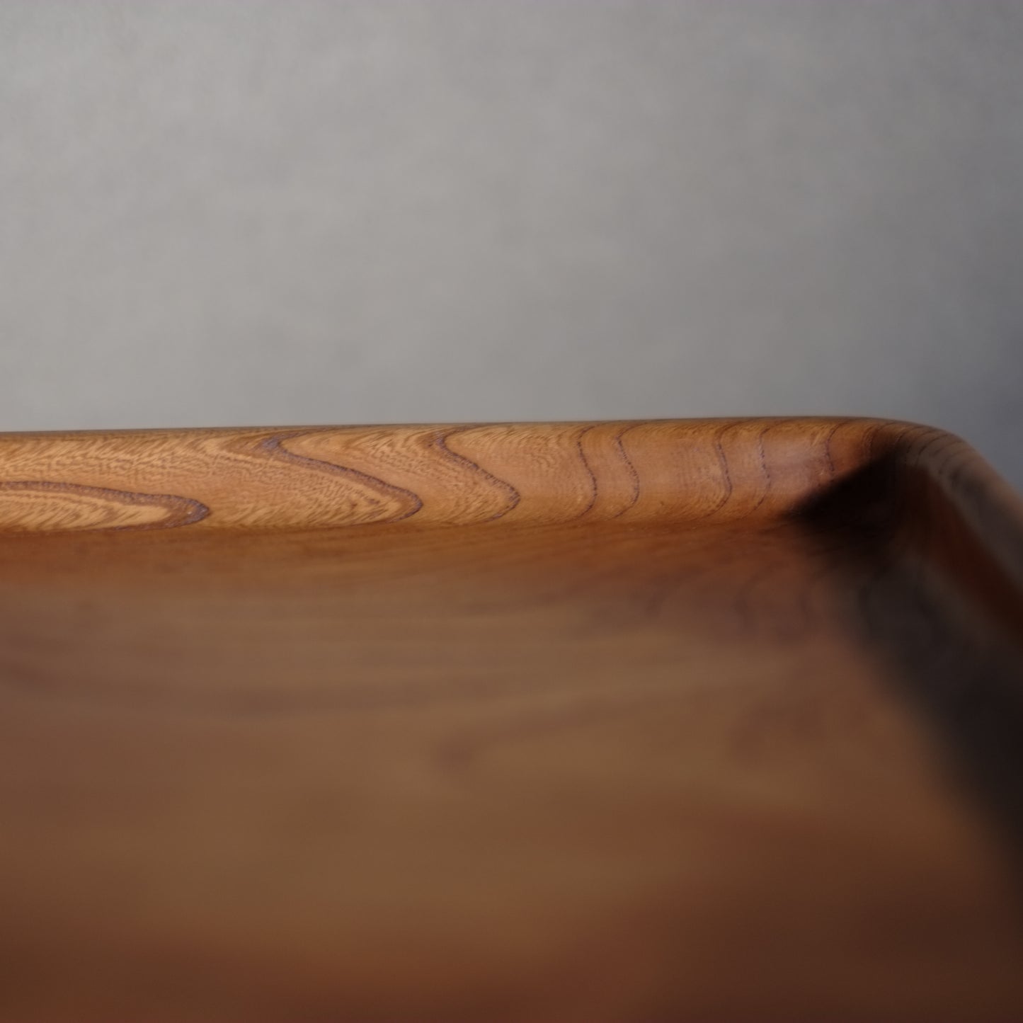 時代　白木長方刳抜木地盆　(大正-戦前頃)