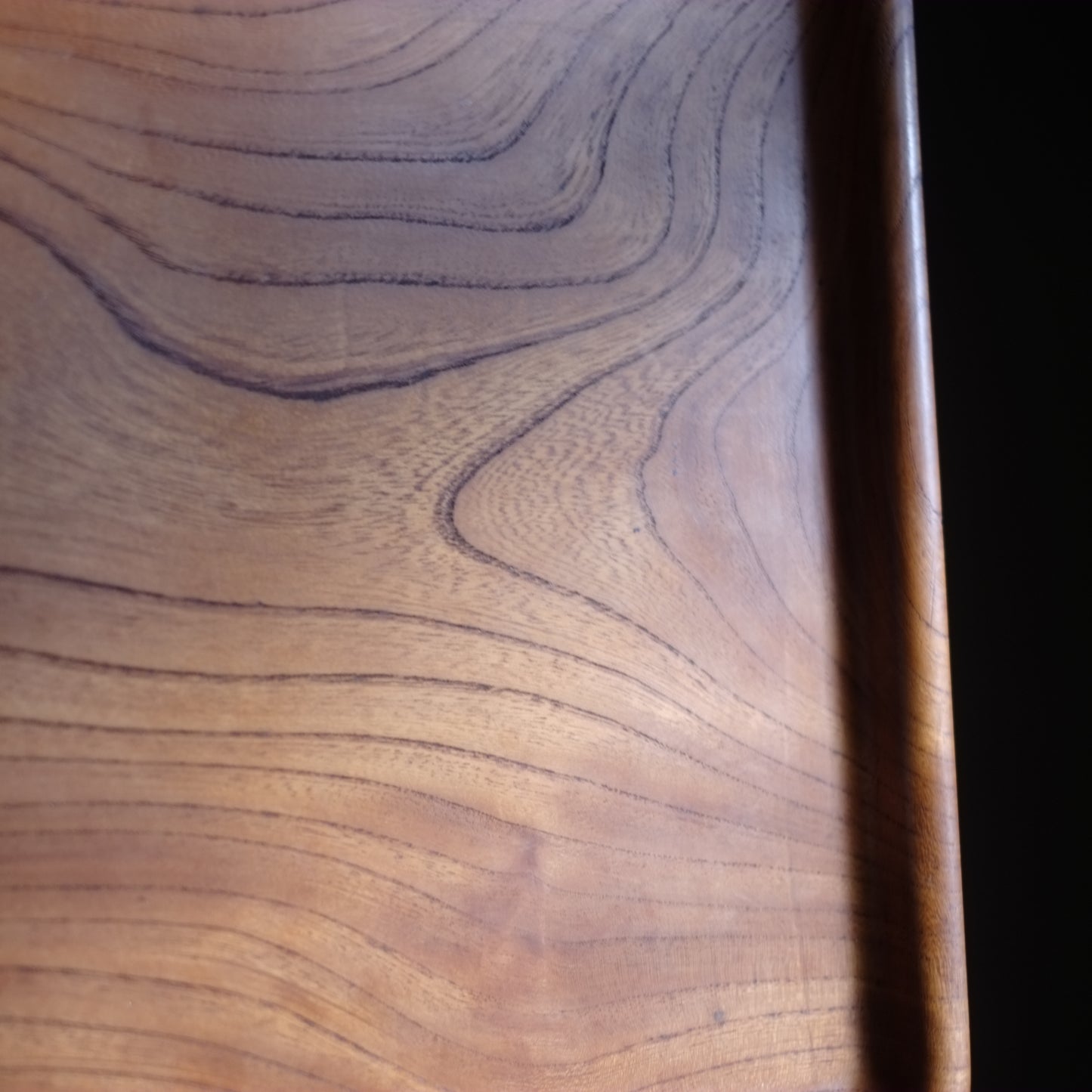 時代　白木長方刳抜木地盆　(大正-戦前頃)