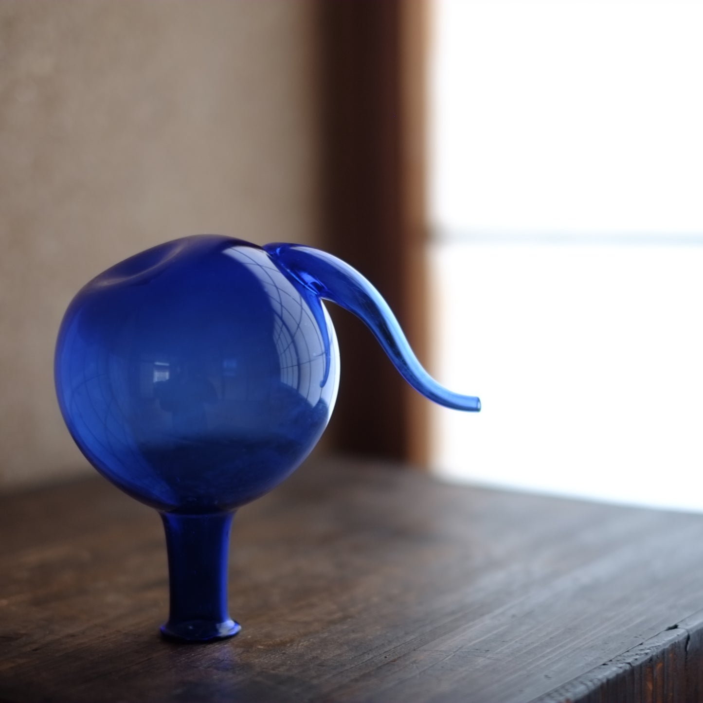 時代　注口青ガラス　ちろり　(20世紀)