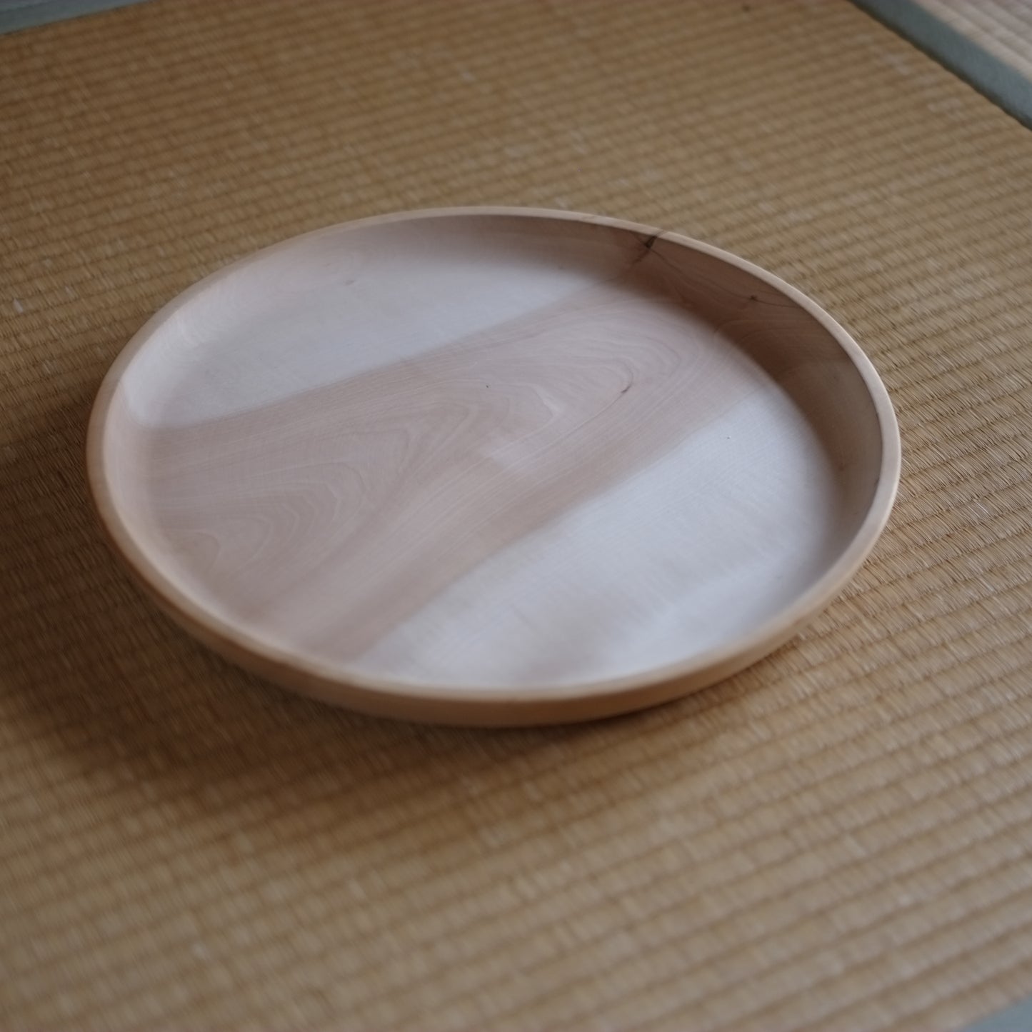 時代　白木地丸盆　(20世紀)