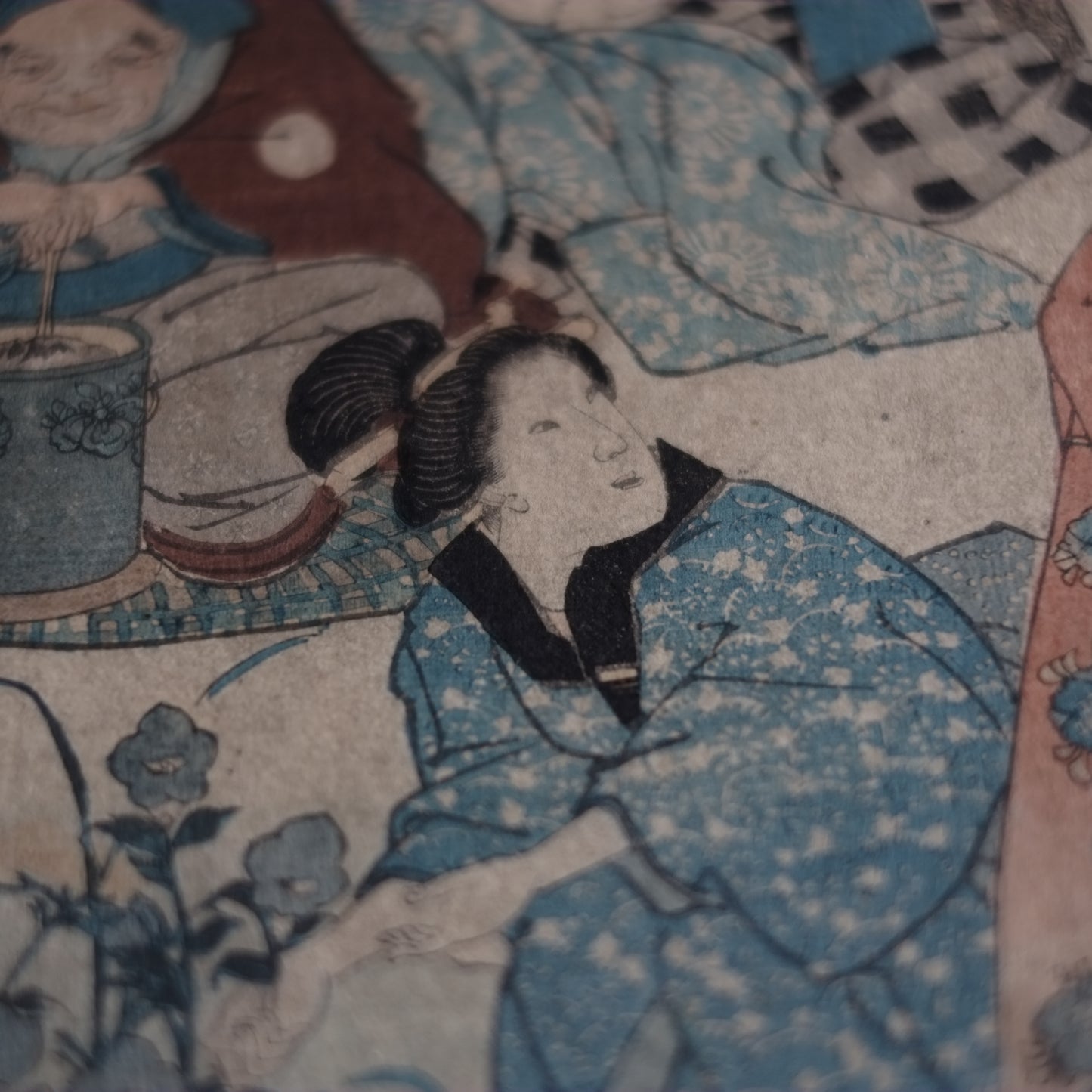 歌川国芳　浮世絵　手刷木版画　(江戸時代)