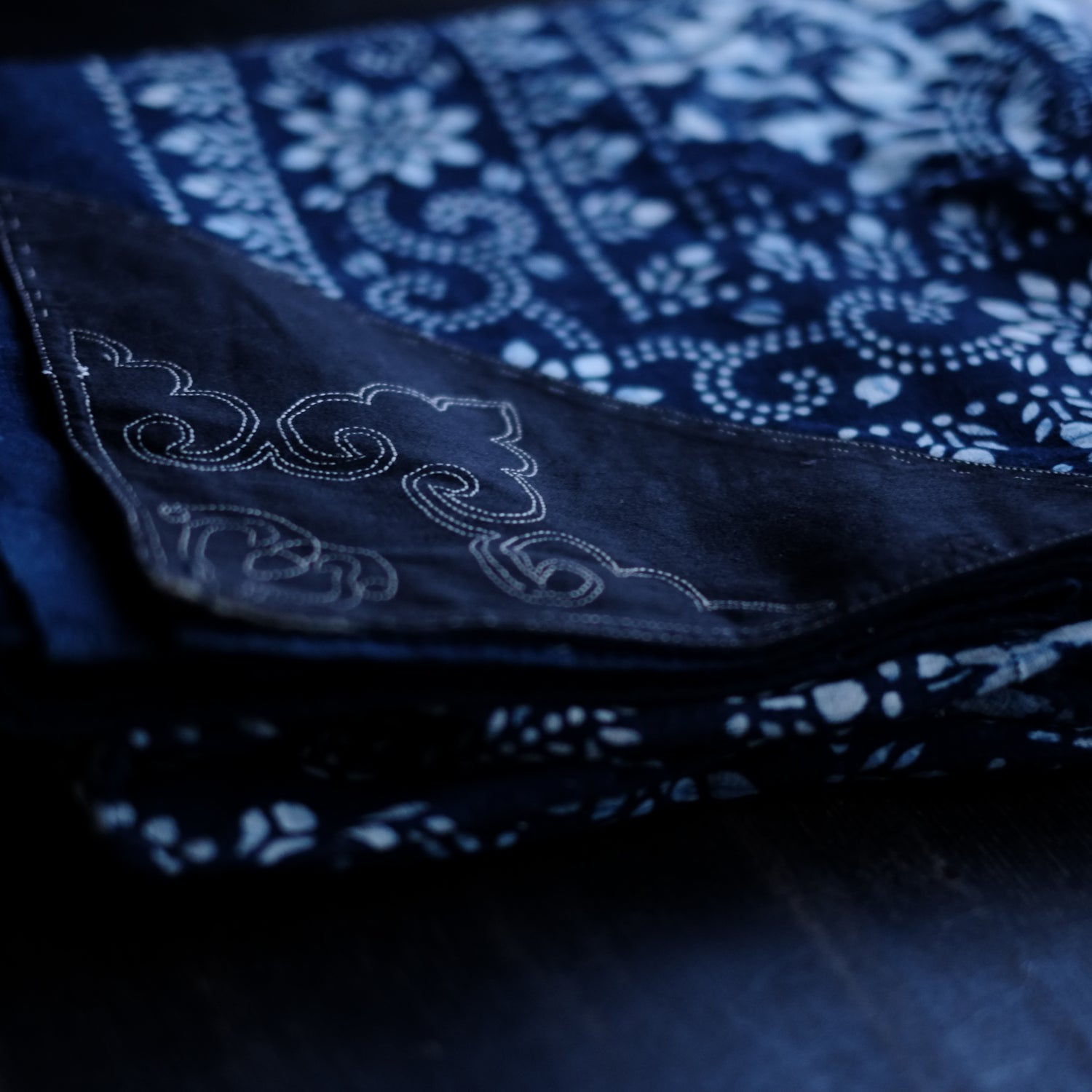 時代 藍印花布 3巾 中国 古布(19-20世紀) – 逢季荘