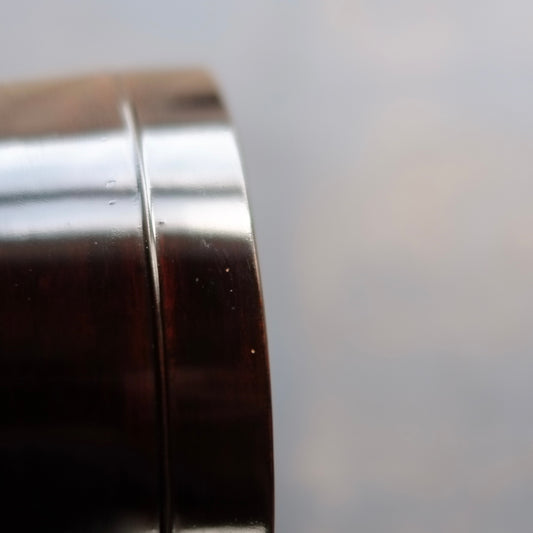 時代 真塗黒漆 壺椀(江戸末頃)