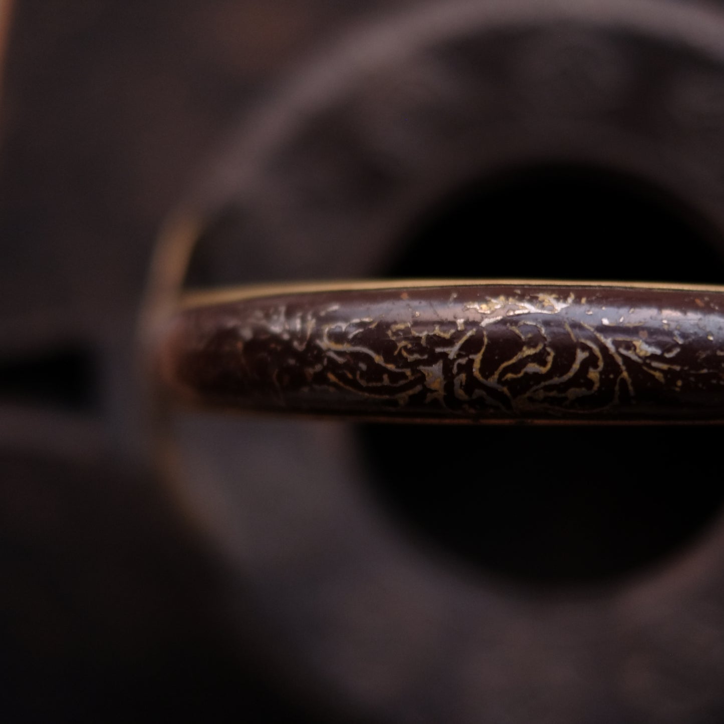 時代　研出蒔絵蓋　鉄銚子　対　燗鍋　時代箱付 (江戸時代)