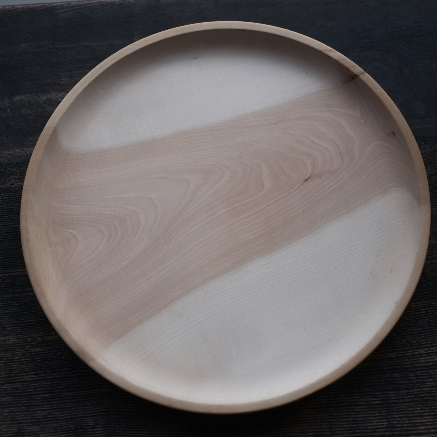 時代　白木地丸盆　(20世紀)