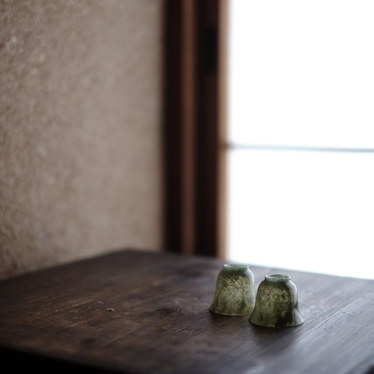 時代　唐物 玉石杯　一對（二客セット）