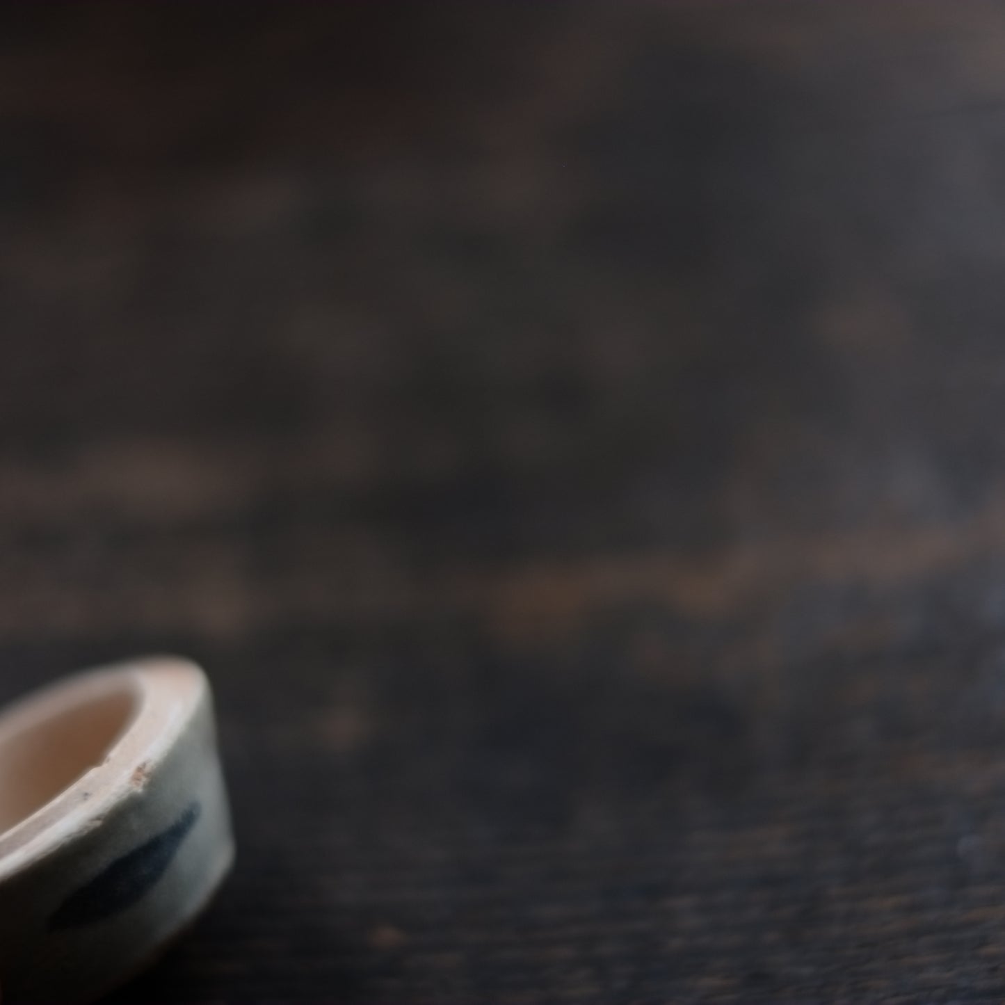 呉須染付花紋 香合　小合子　(明朝　16-17世紀)