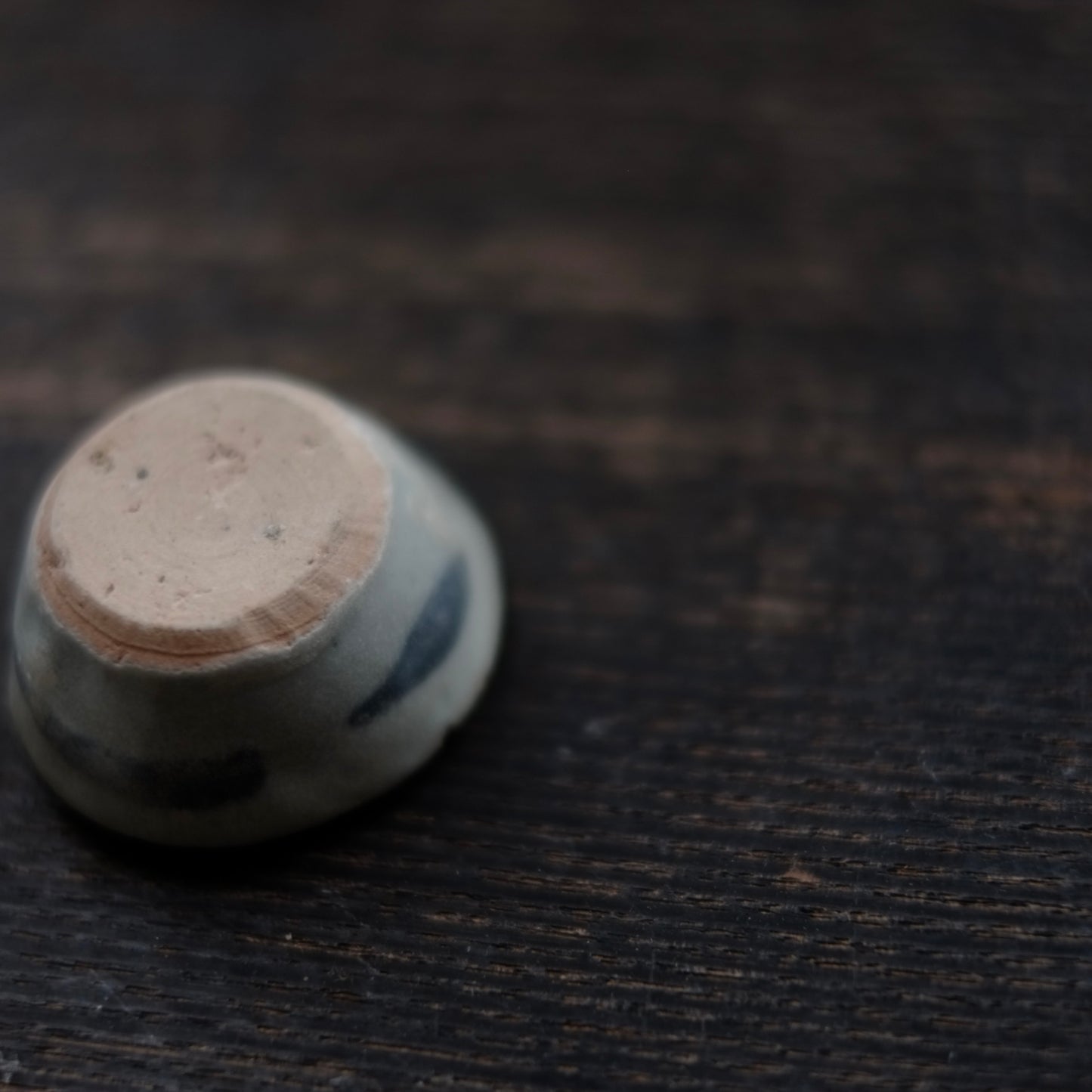 呉須染付花紋 香合　小合子　(明朝　16-17世紀)