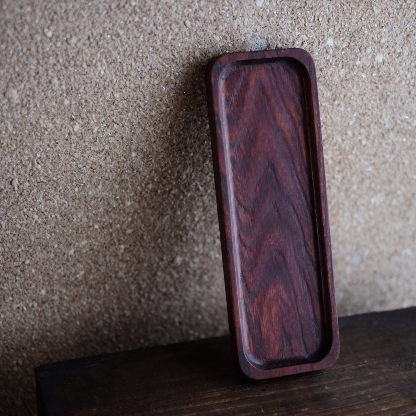 時代　長角刳抜木地盆　(大正-昭和頃)