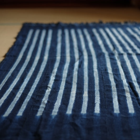 時代 アフリカ ブルキナファソ 絞り藍染 大布 5幅 (20世紀)