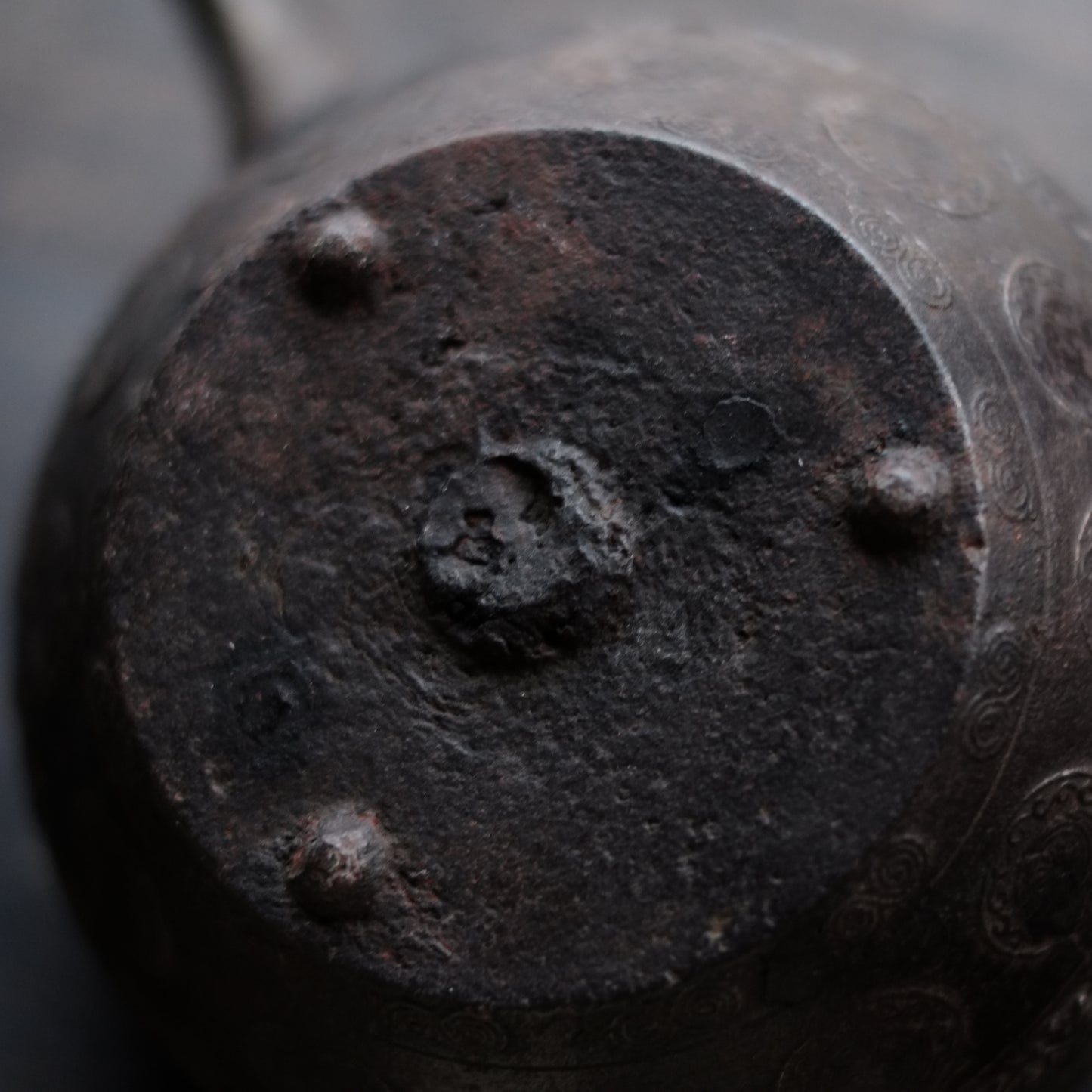 時代　研出蒔絵蓋　鉄銚子　対　燗鍋　時代箱付 (江戸時代)