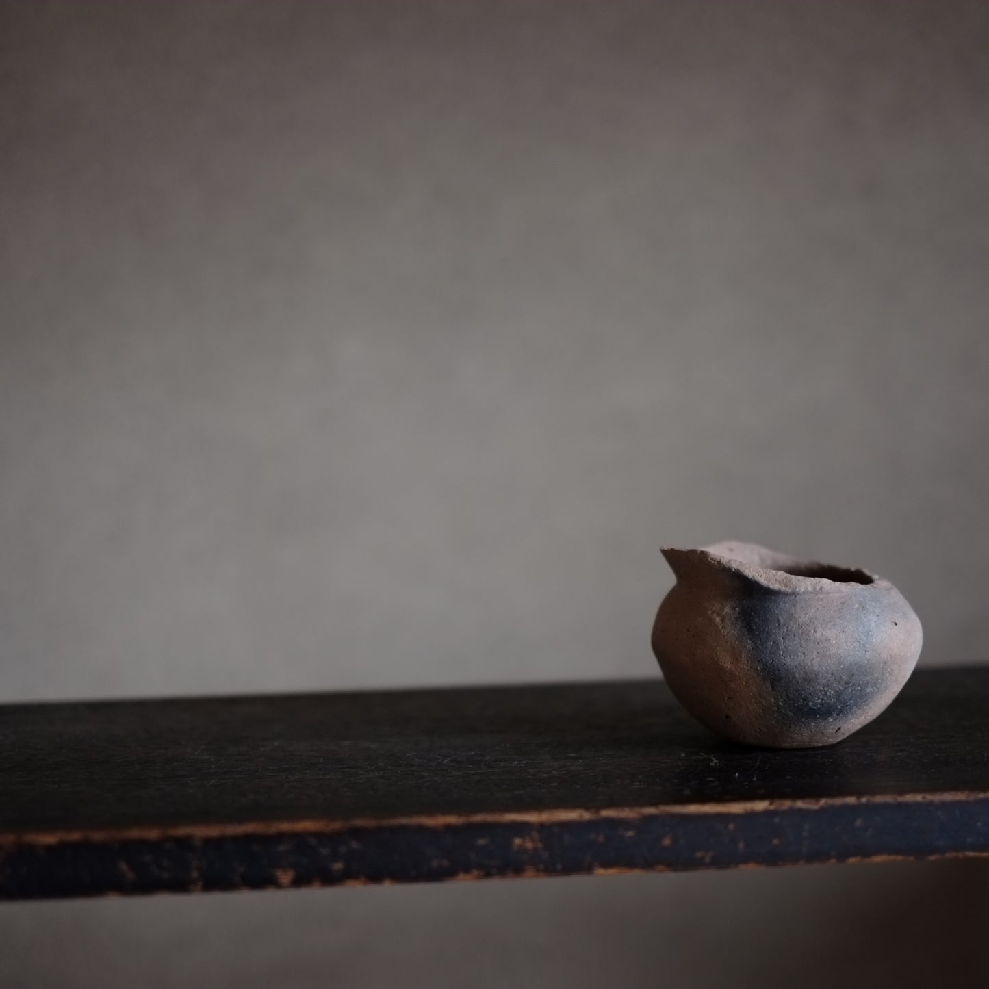 時代　黒斑　弥生土器・土師器小壺　(弥生〜古墳時代)