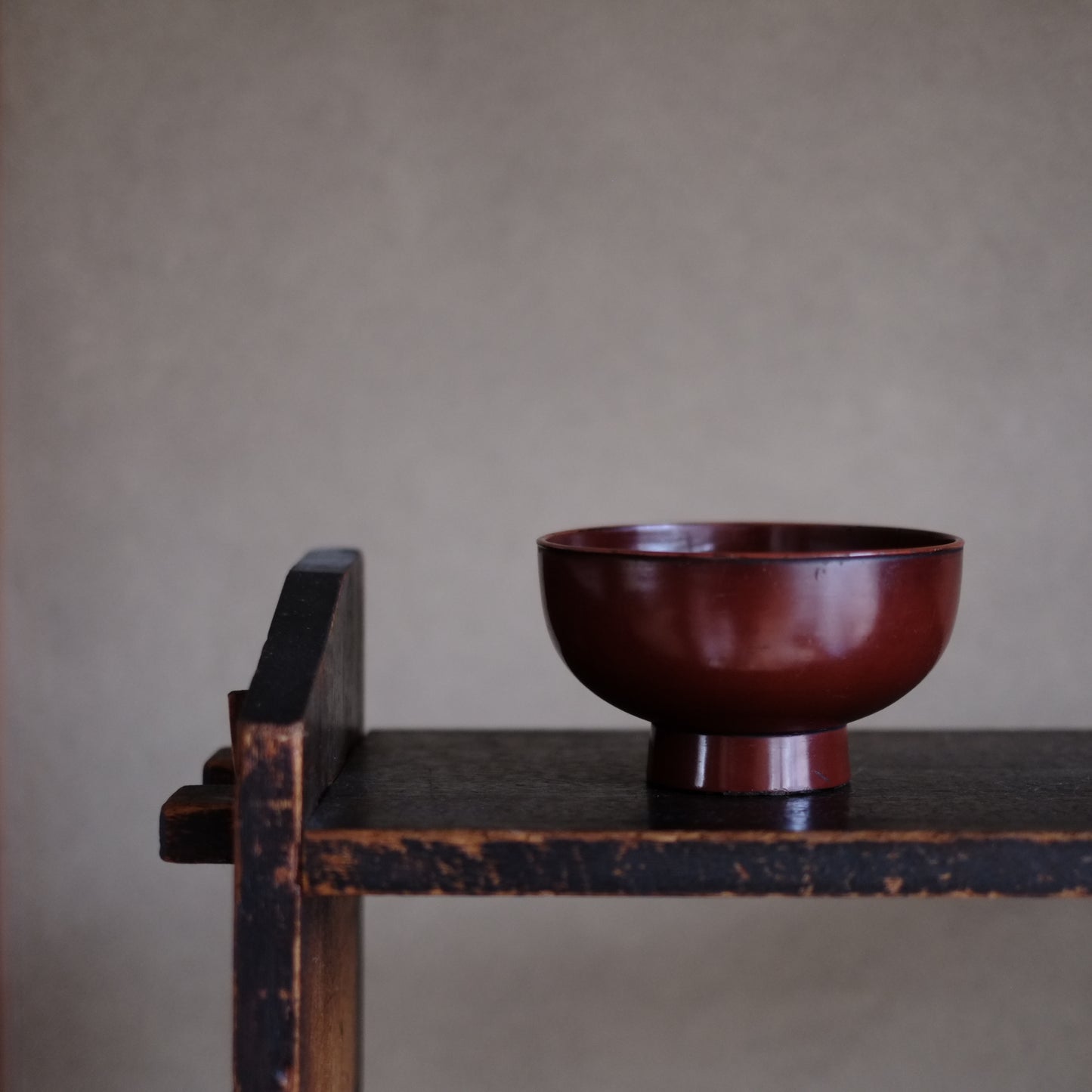 時代　能登方面　赤色漆塗椀　(江戸時代18-19世紀)