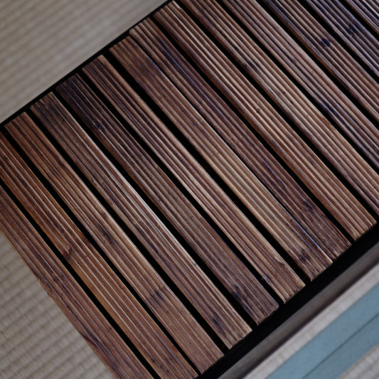 時代　蓋付　杢目江戸長火鉢　一式　（大正〜昭和初期頃）