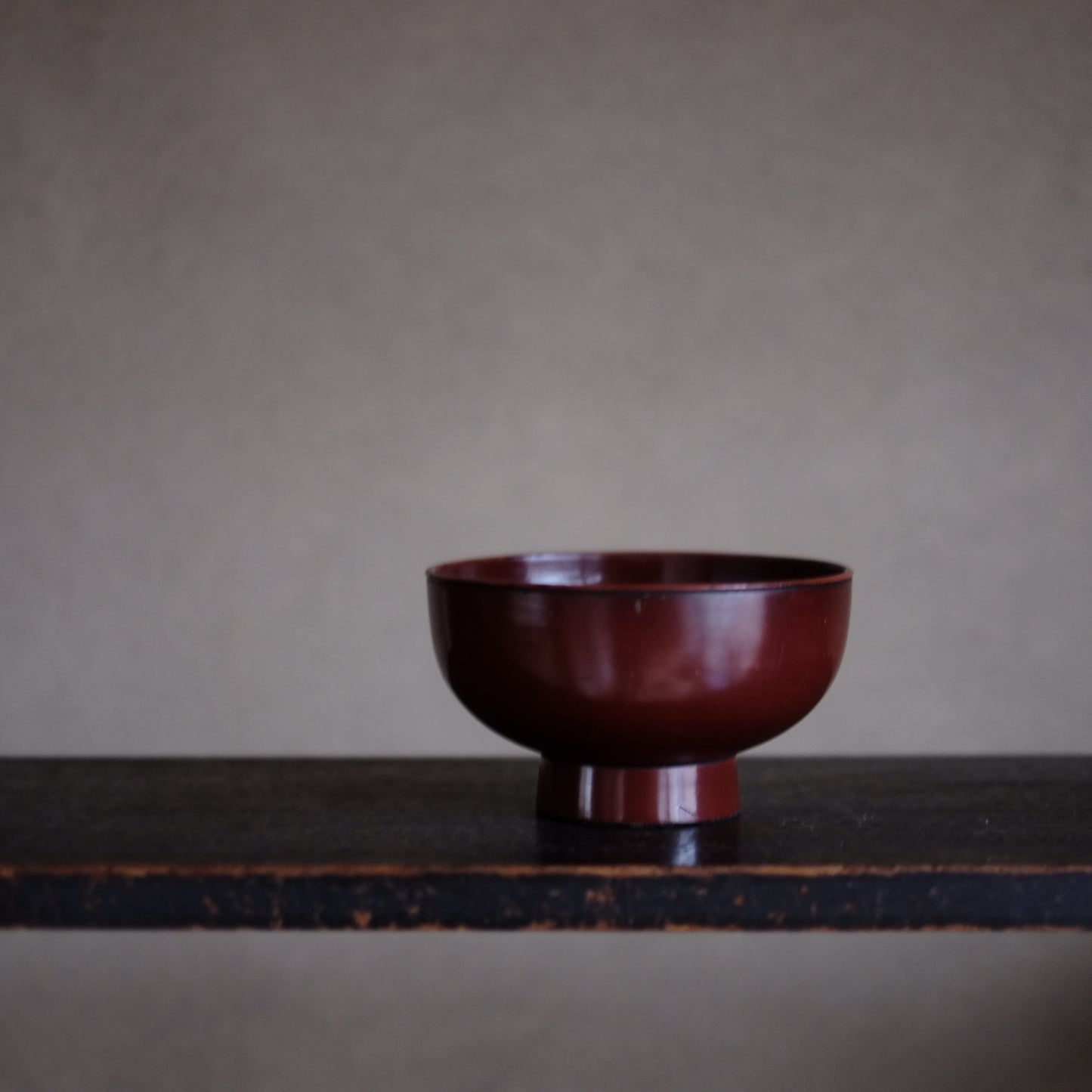 時代　能登方面　赤色漆塗椀　(江戸時代18-19世紀)