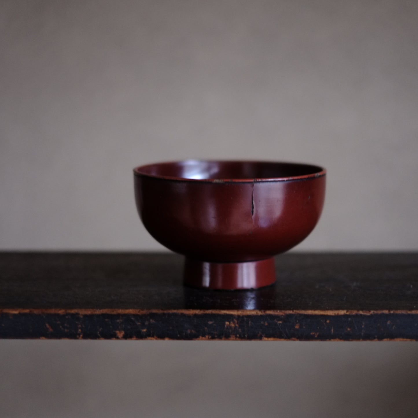 時代　能登方面　赤色漆塗椀　(江戸時代18-19世紀)