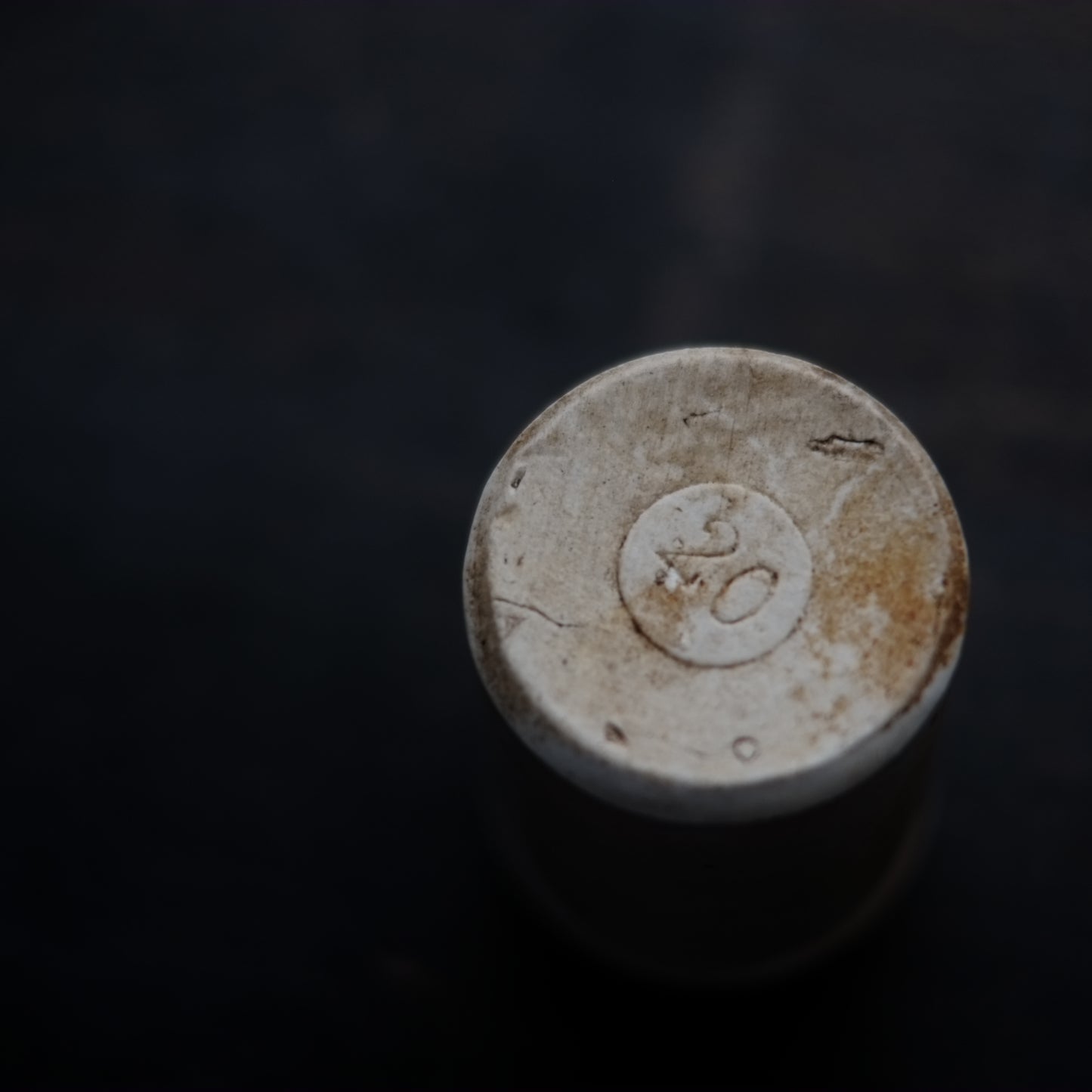 時代　イギリス　ストーンウェア　ジャムポット(19世紀末-20世紀半)