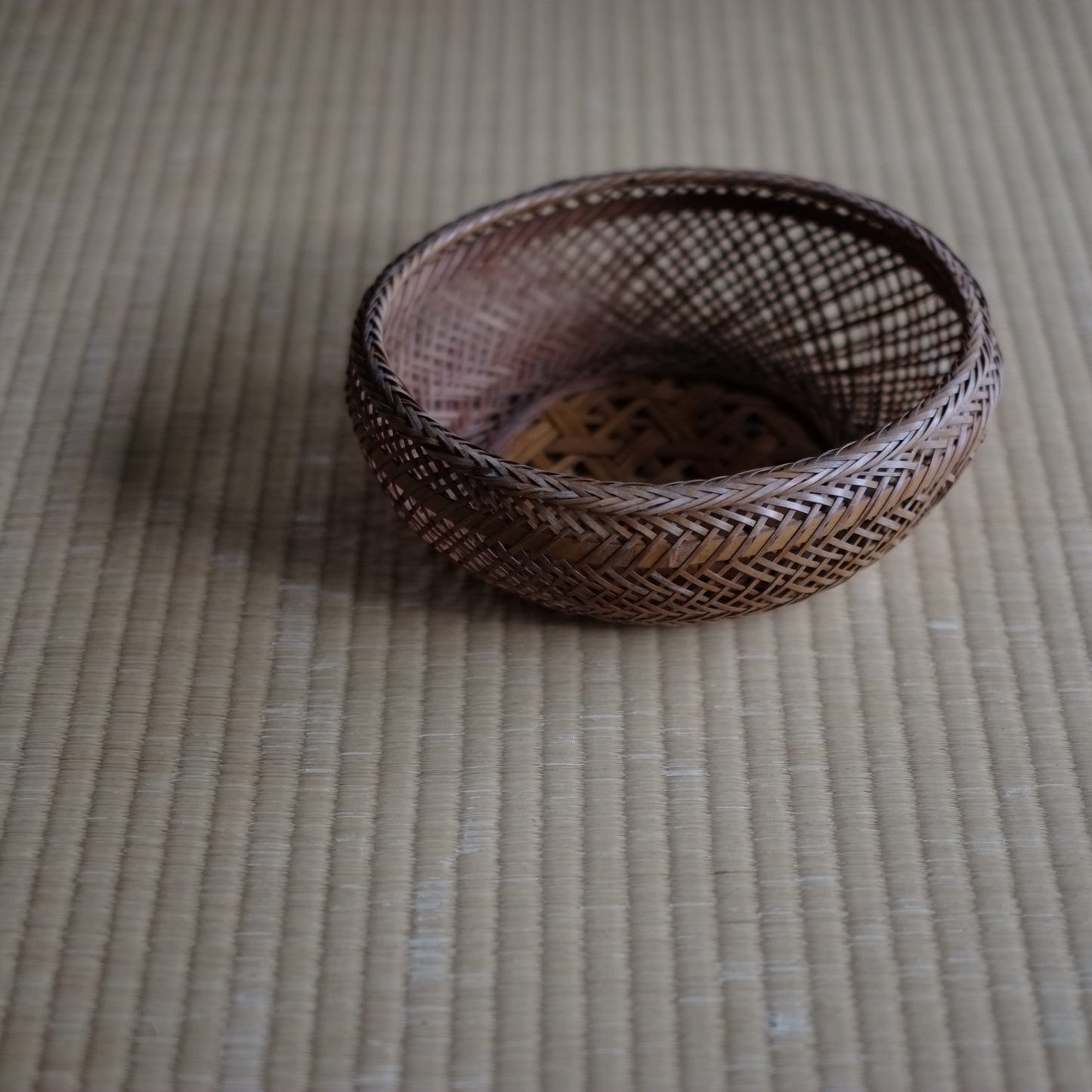 時代　竹編籠