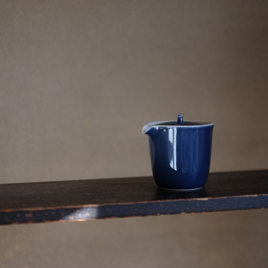 時代　瑠璃釉宝瓶　茶杯　茶器セット (昭和期)