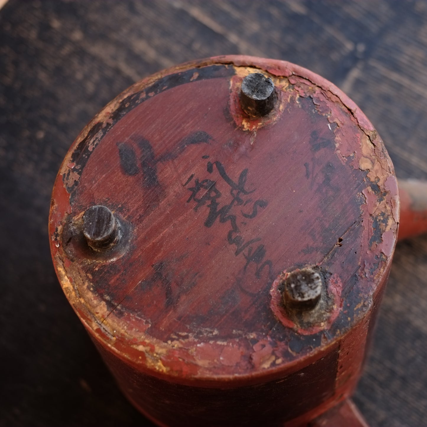 時代漆　長柄湯桶　(江戸時代)