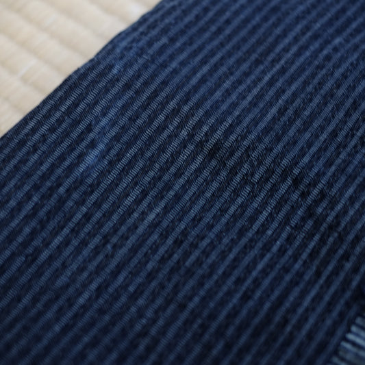 時代 縞木綿 綿入半纏 着物 (明治-昭和初期)