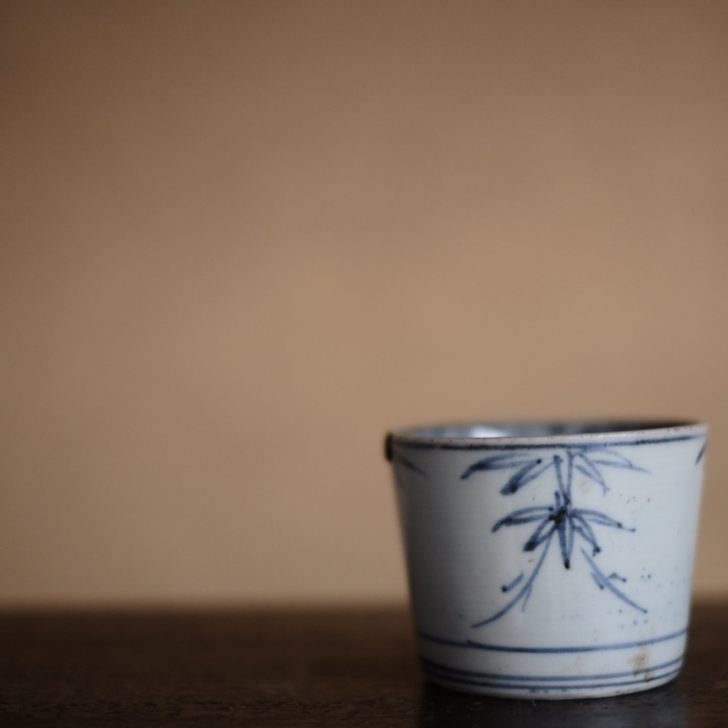 古伊万里　竹笹文蕎麦猪口　(江戸後期)