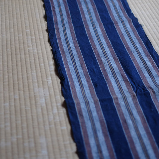 時代 縞木綿 古布 一幅