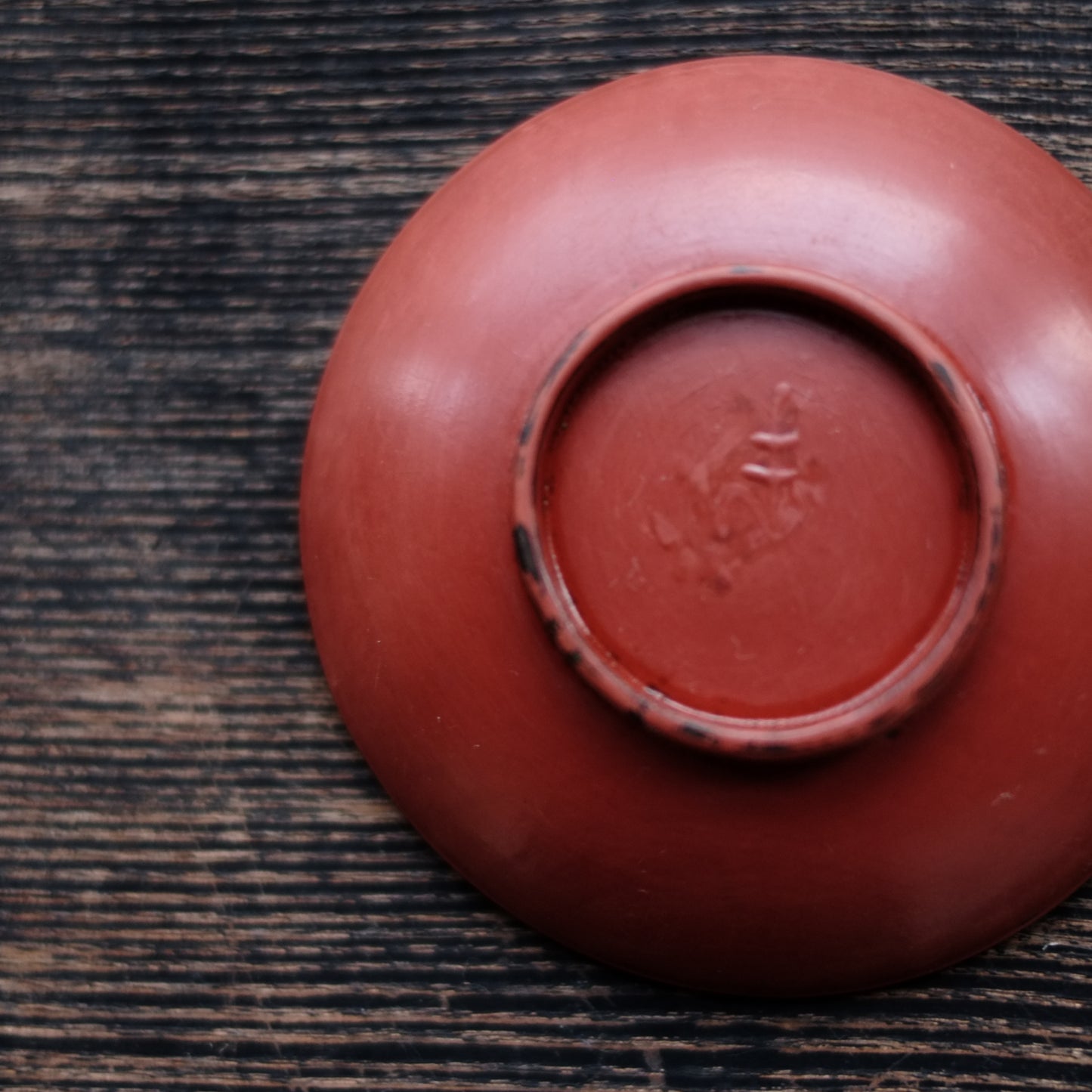 時代　吉野地方　根来　平椀&平皿　二客セット　(江戸時代)