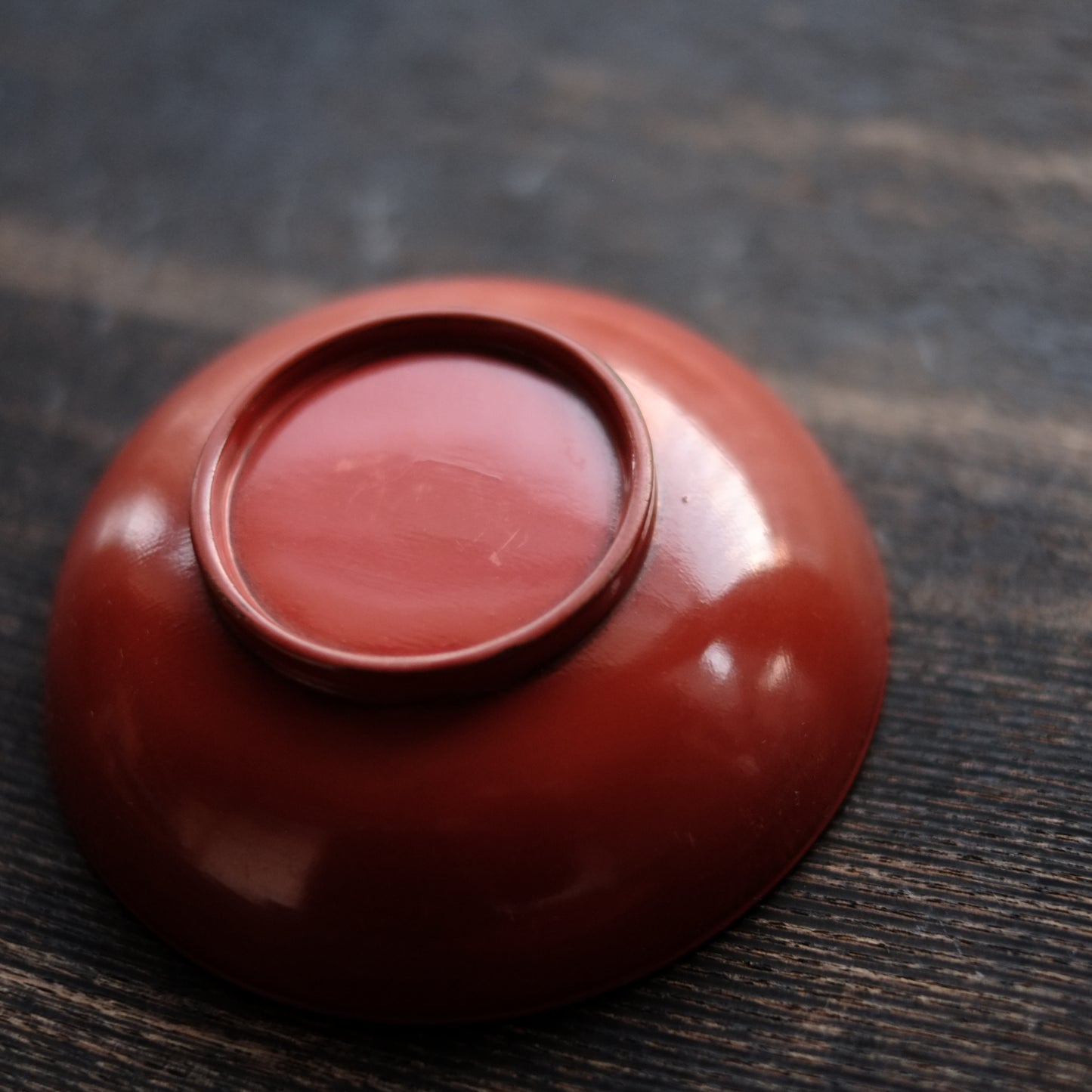 時代　吉野地方　根来　平椀&平皿　二客セット　(江戸時代)