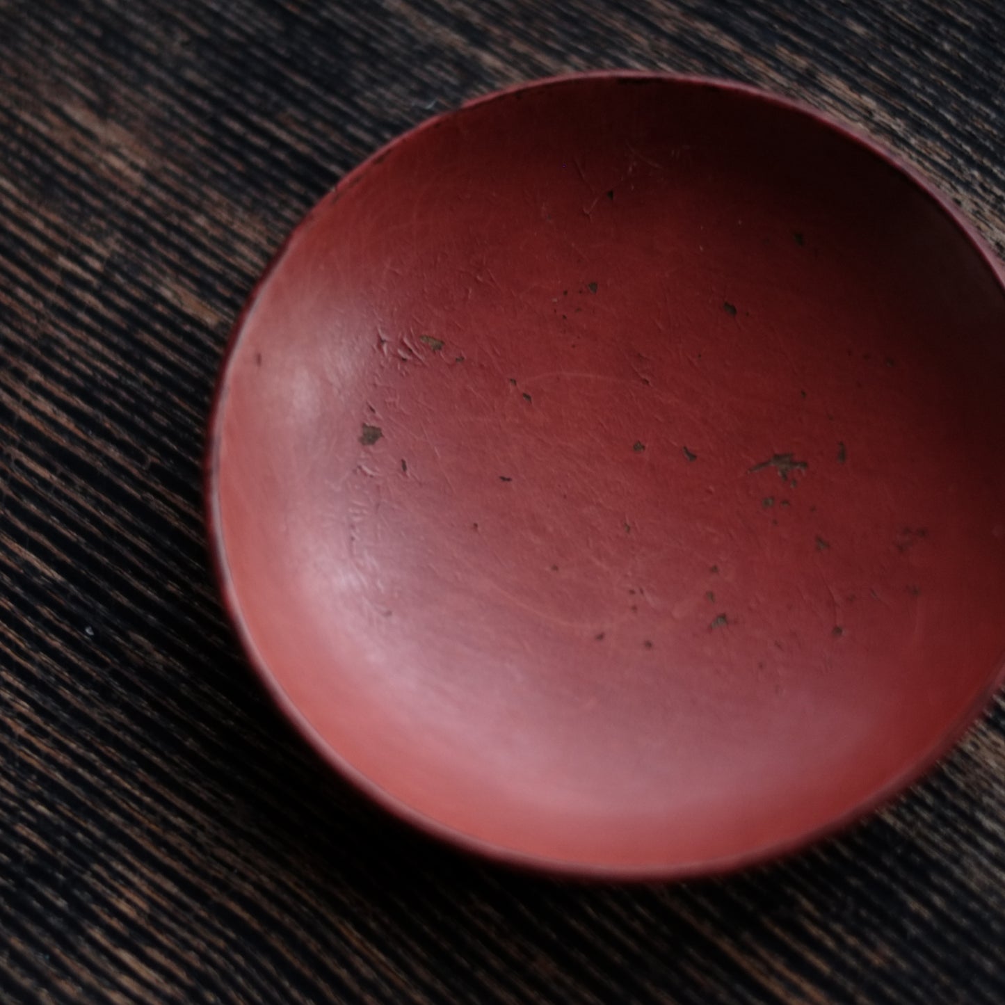 時代　吉野地方　根来　平椀&平皿　二客セット　(江戸時代)