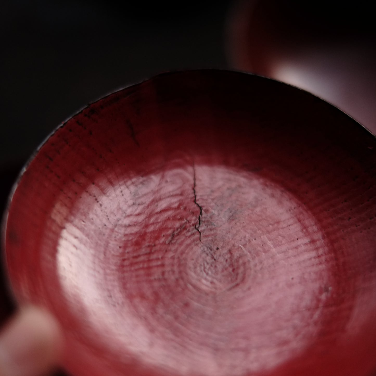 時代　吉野地方　目弾き塗　蓋付菓子椀　三客セット (江戸後期-明治初期)