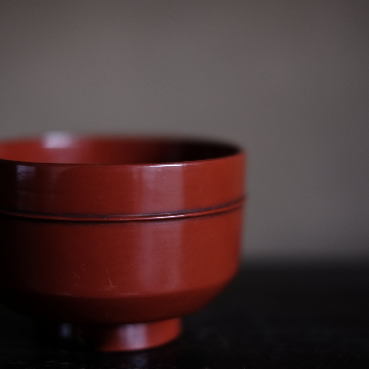 時代　吉野地方　根来蓋付壺椀　5客セット　A　(江戸時代)