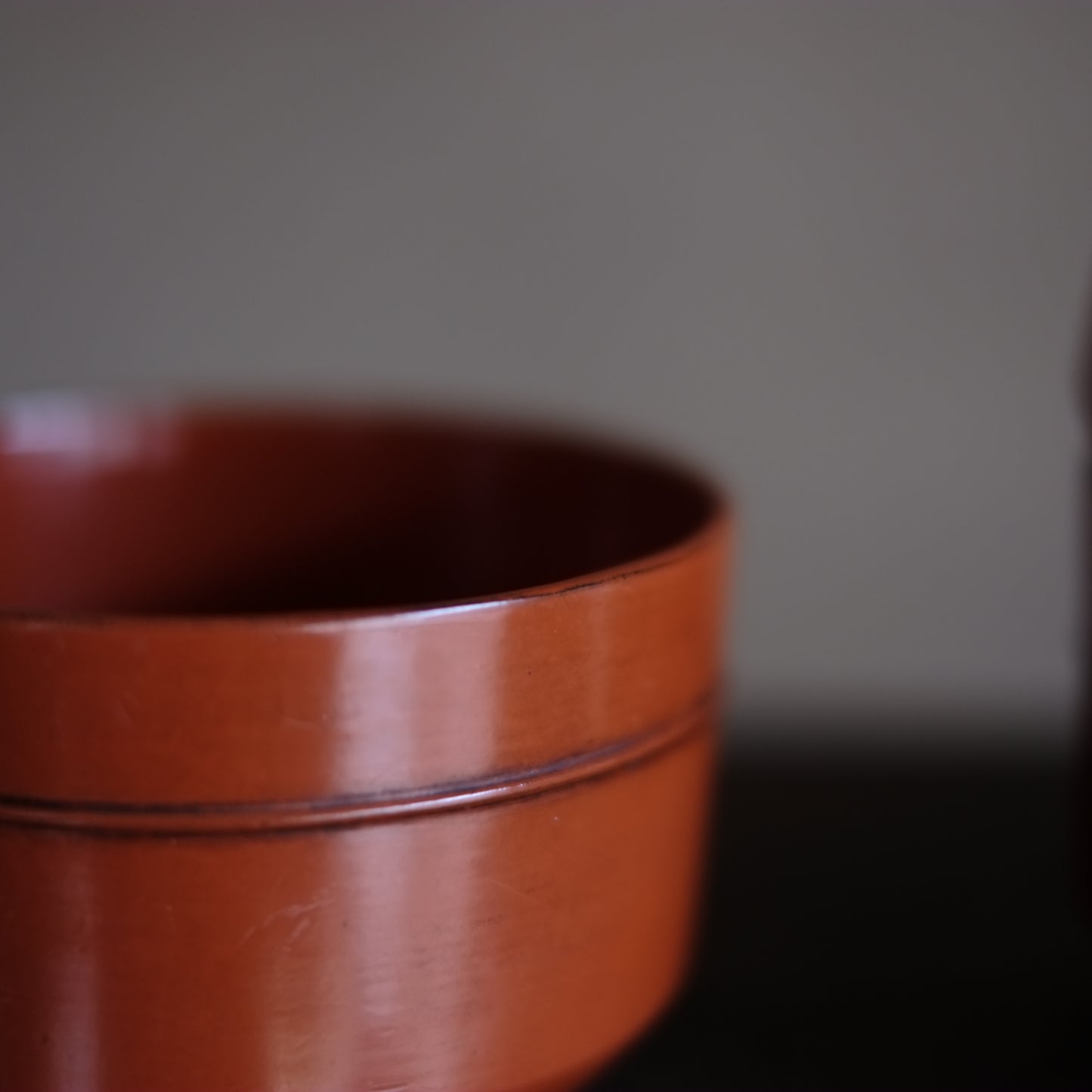 時代　吉野地方　根来蓋付壺椀　5客セット B　(江戸時代)