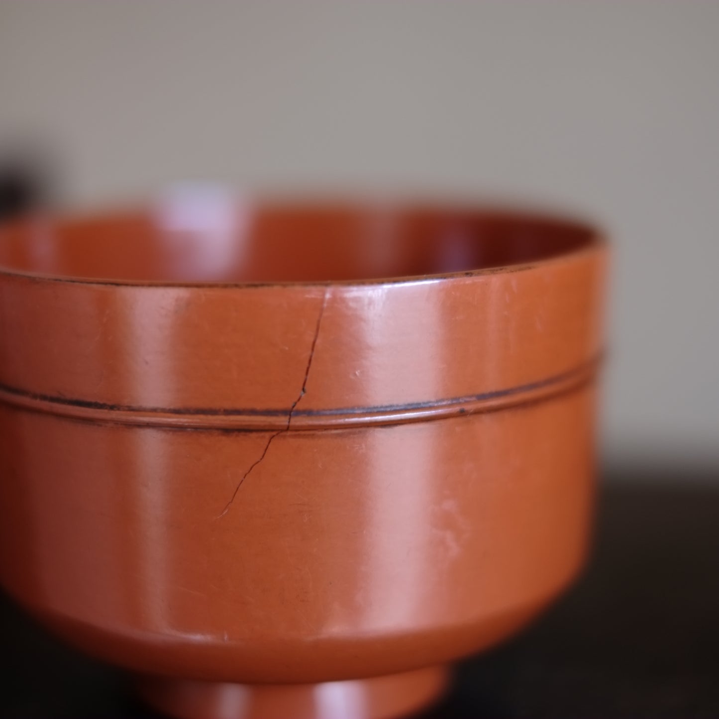 時代　吉野地方　根来蓋付壺椀　5客セット B　(江戸時代)