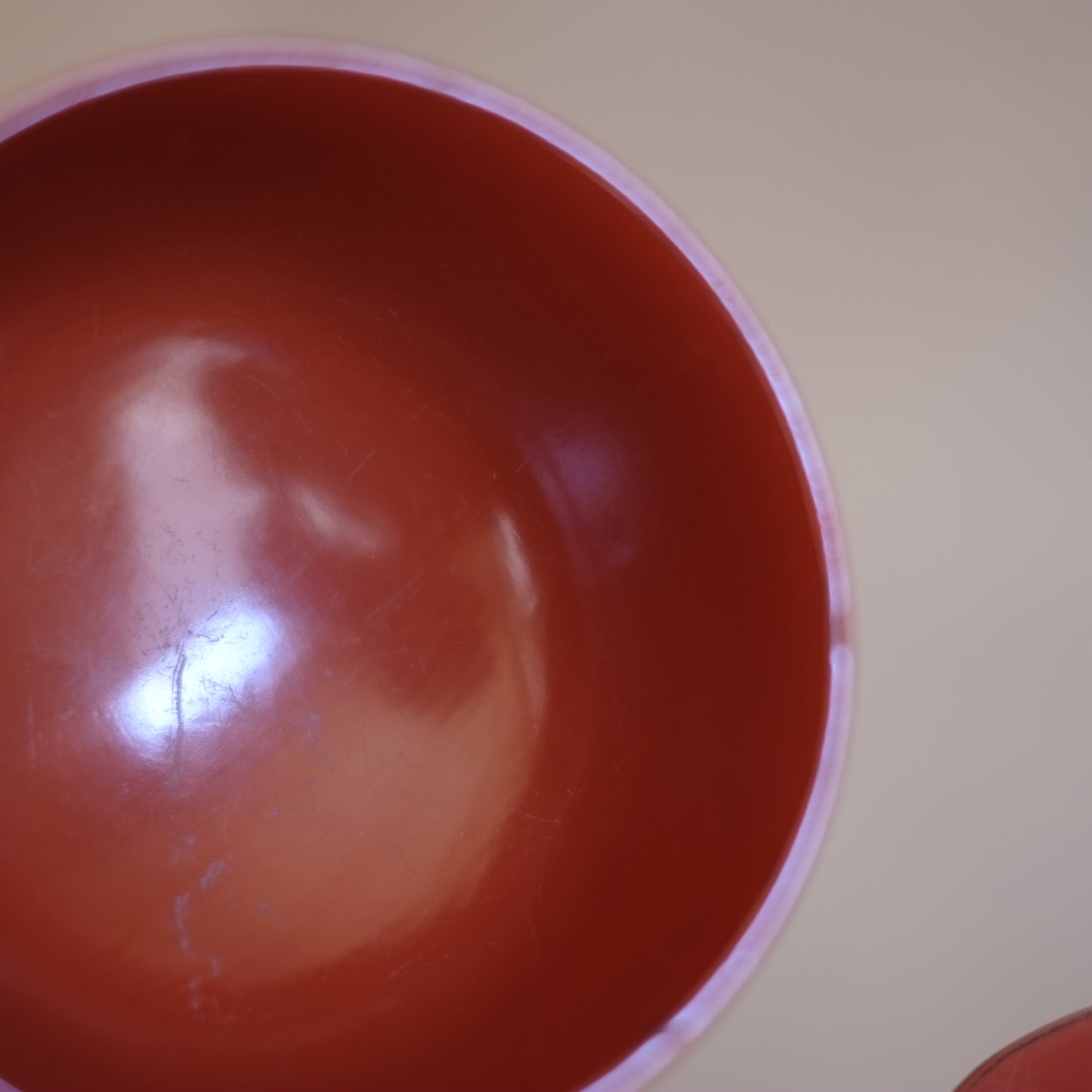 時代　吉野地方　根来蓋付壺椀　5客セット　A　(江戸時代)