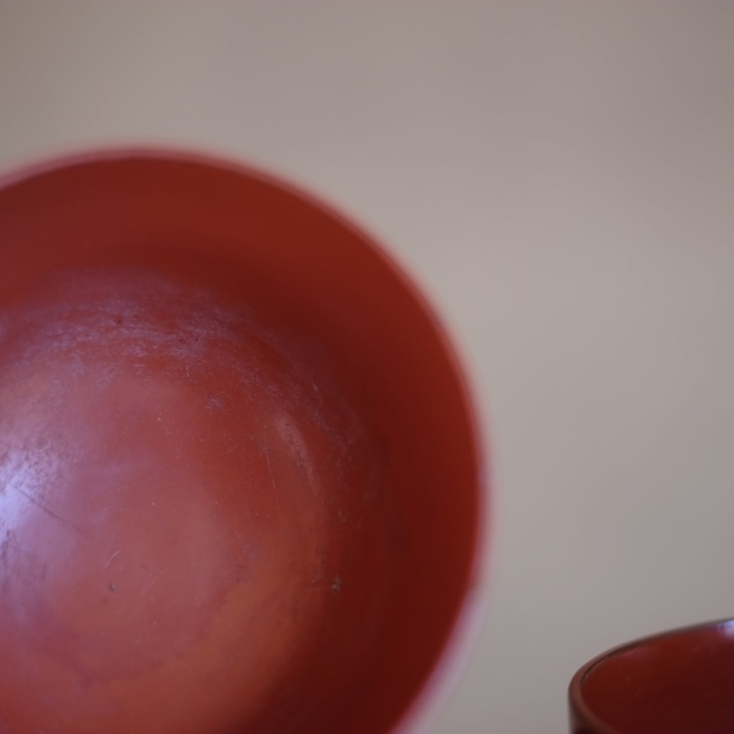 時代　吉野地方　根来蓋付壺椀　5客セット　A　(江戸時代)