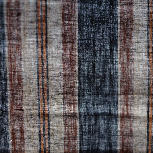 時代 縞木綿 古布 一幅