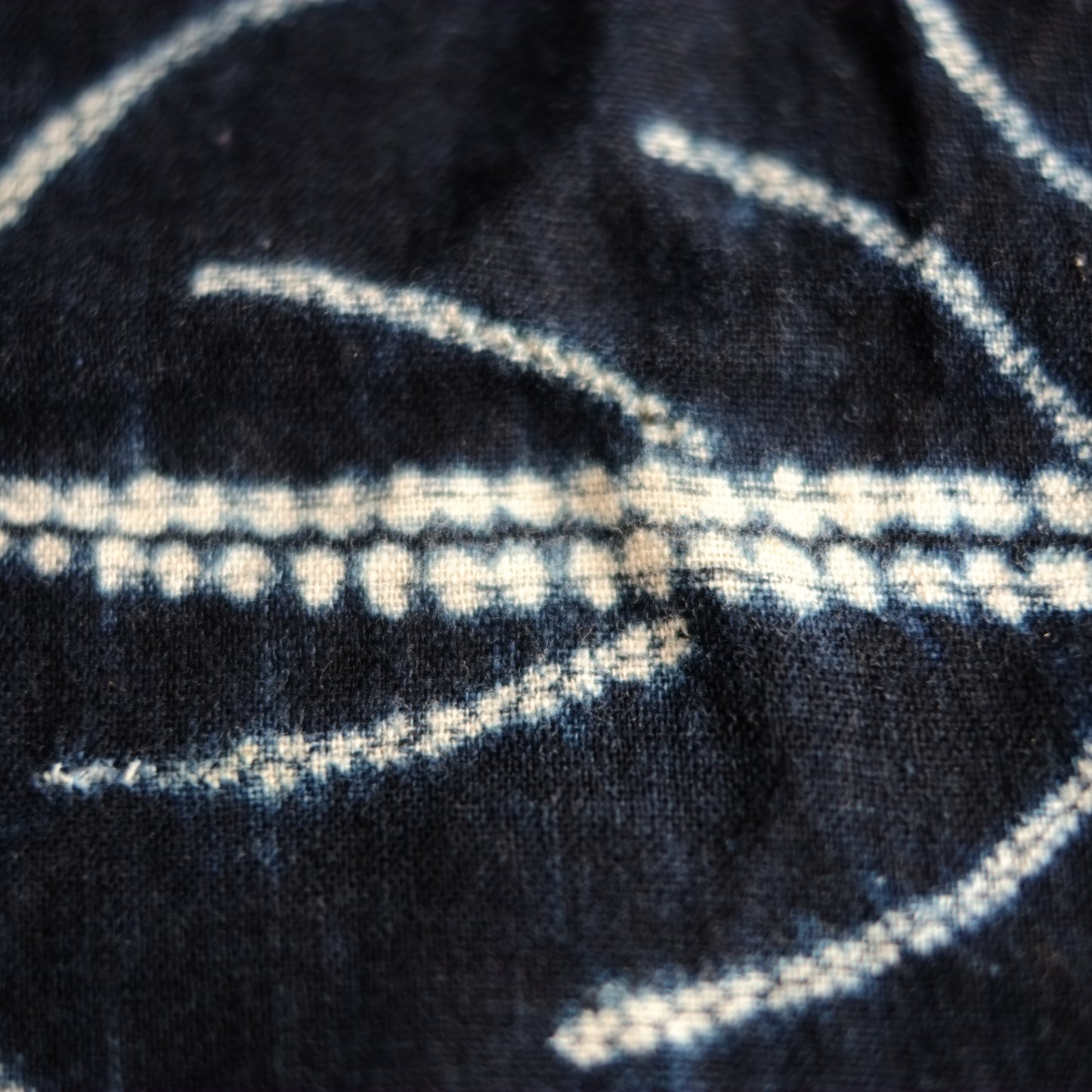 時代　筑前絞り藍染　古布(江戸後期–明治初期) 19世紀