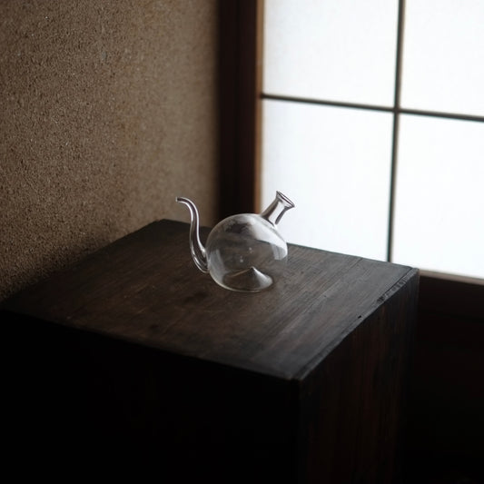 時代　吹きガラス　ちろり