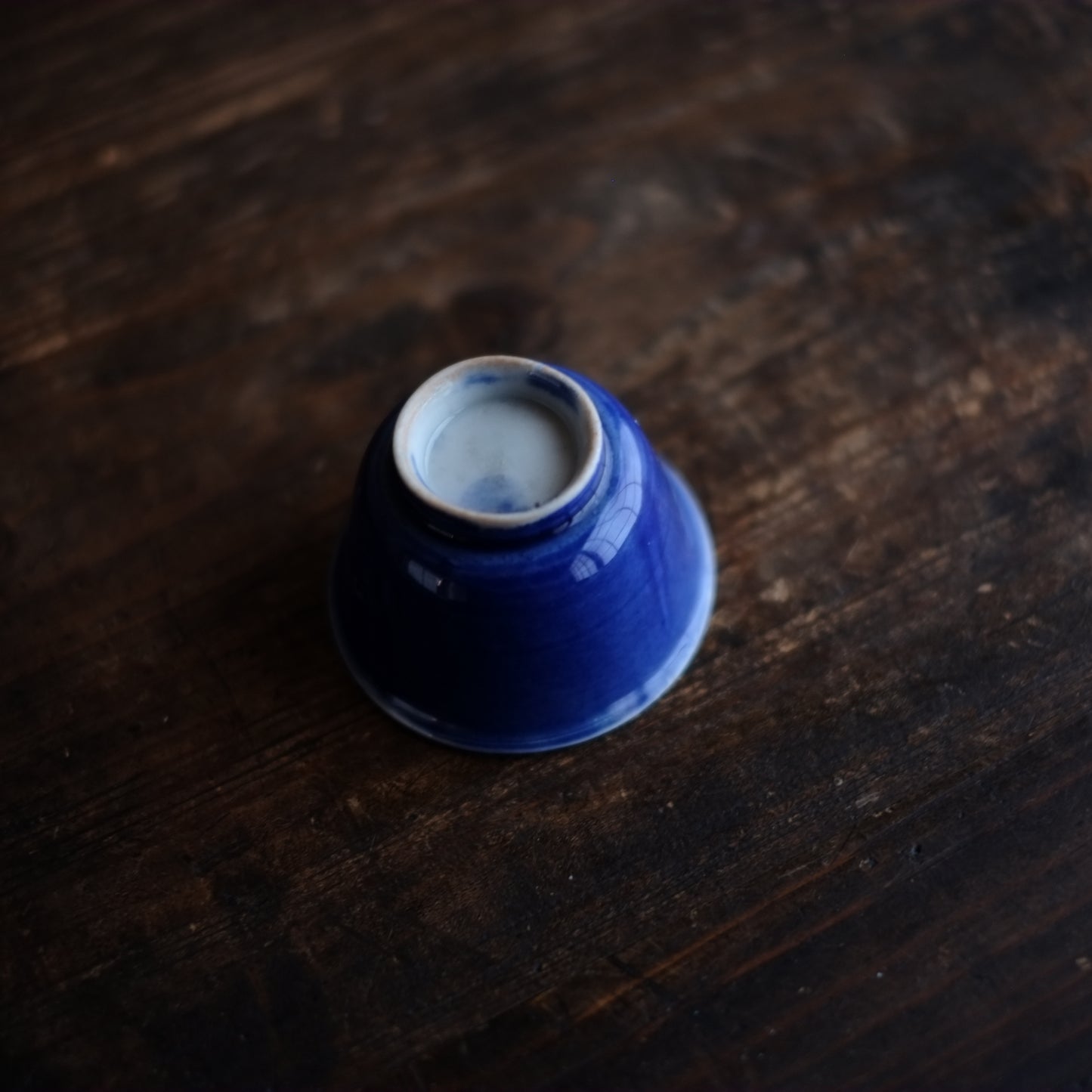 時代　瑠璃釉　猪口煎茶盃　(清朝期)