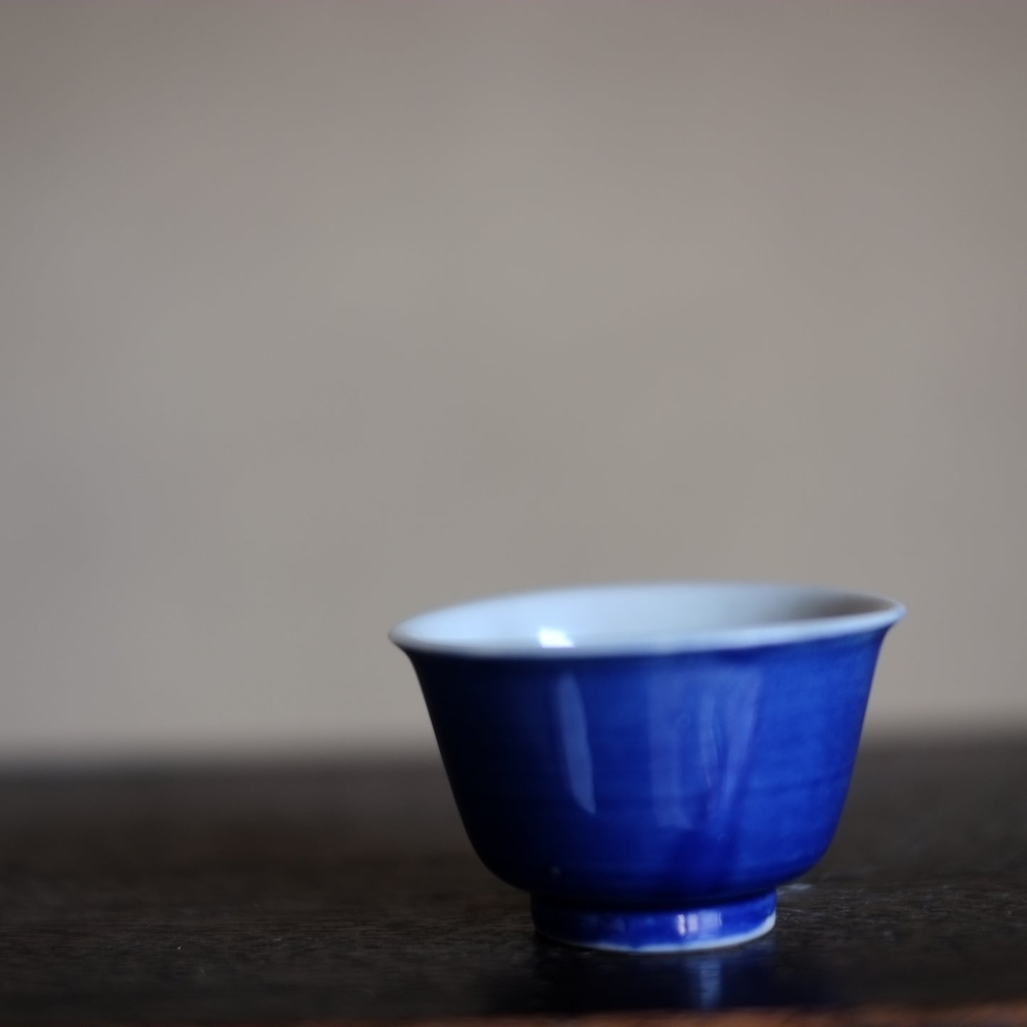 時代　瑠璃釉　猪口煎茶盃　(清朝期)