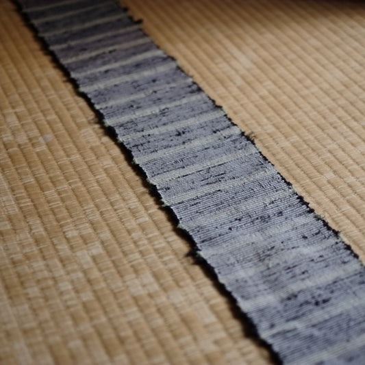 時代　裂織　半幅帯(大正-昭和期初期)