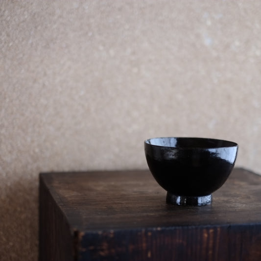 時代 黒漆塗椀 (江戸-明治)