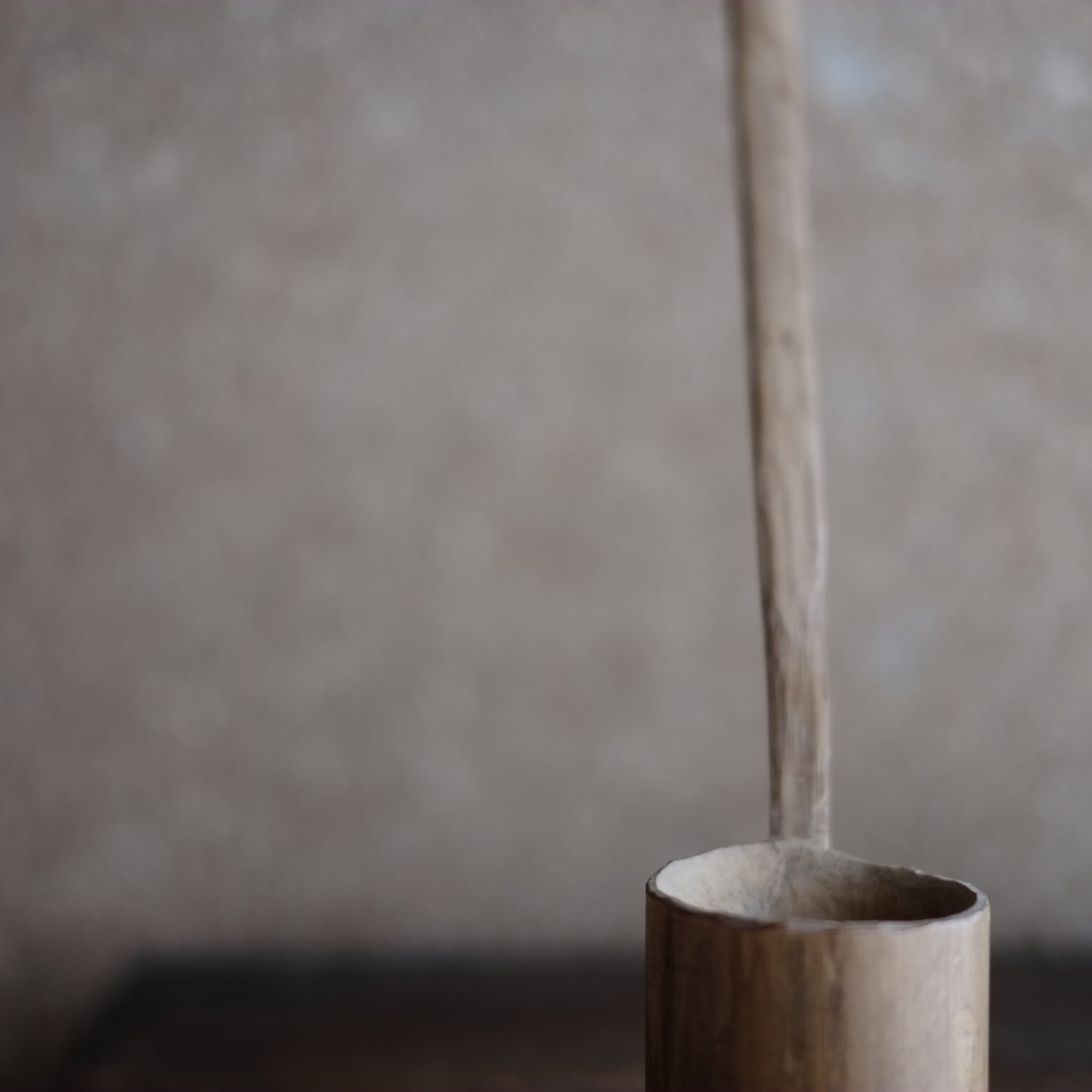 時代　竹工柄杓・水次