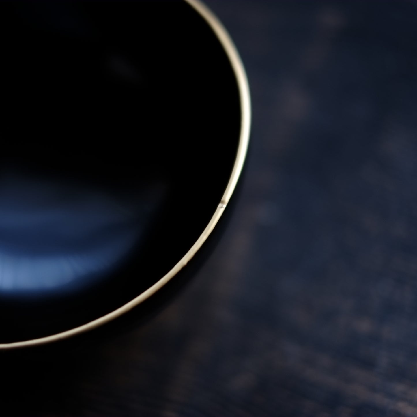 時代　縁金黒漆椀　(江戸時代)  19世紀