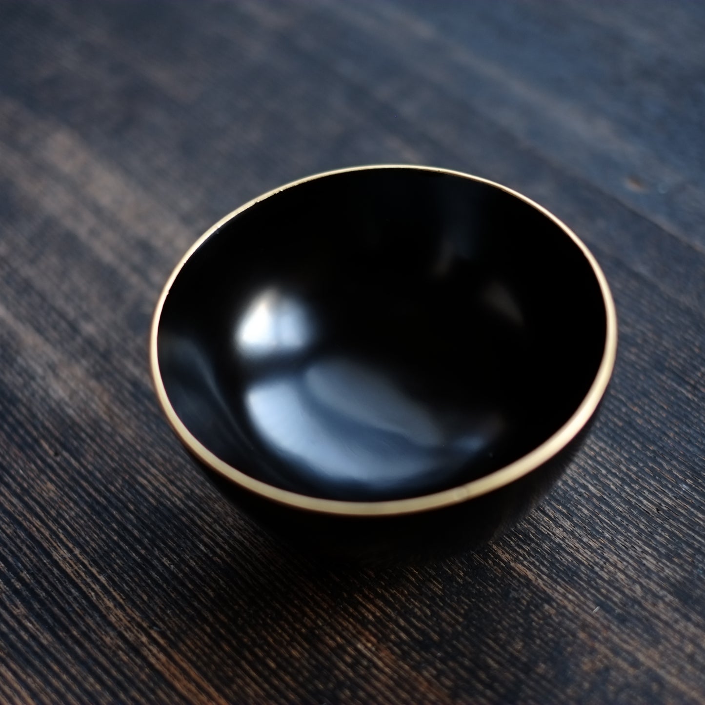 時代　縁金黒漆椀　(江戸時代)  19世紀