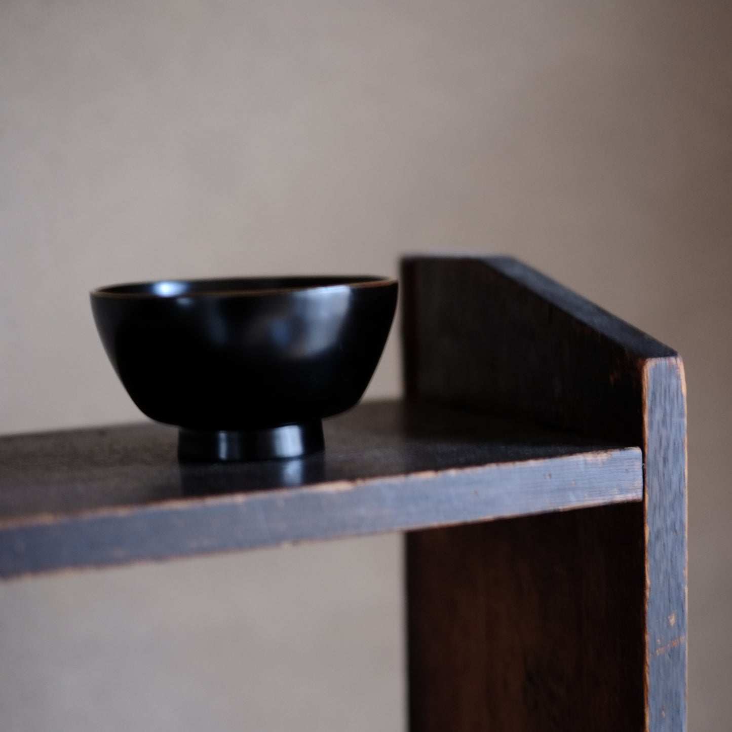 時代　縁金黒漆椀　(江戸時代)  19世紀