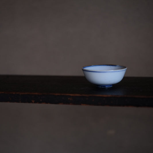 時代 輪線染付 煎茶碗 酒盃 C