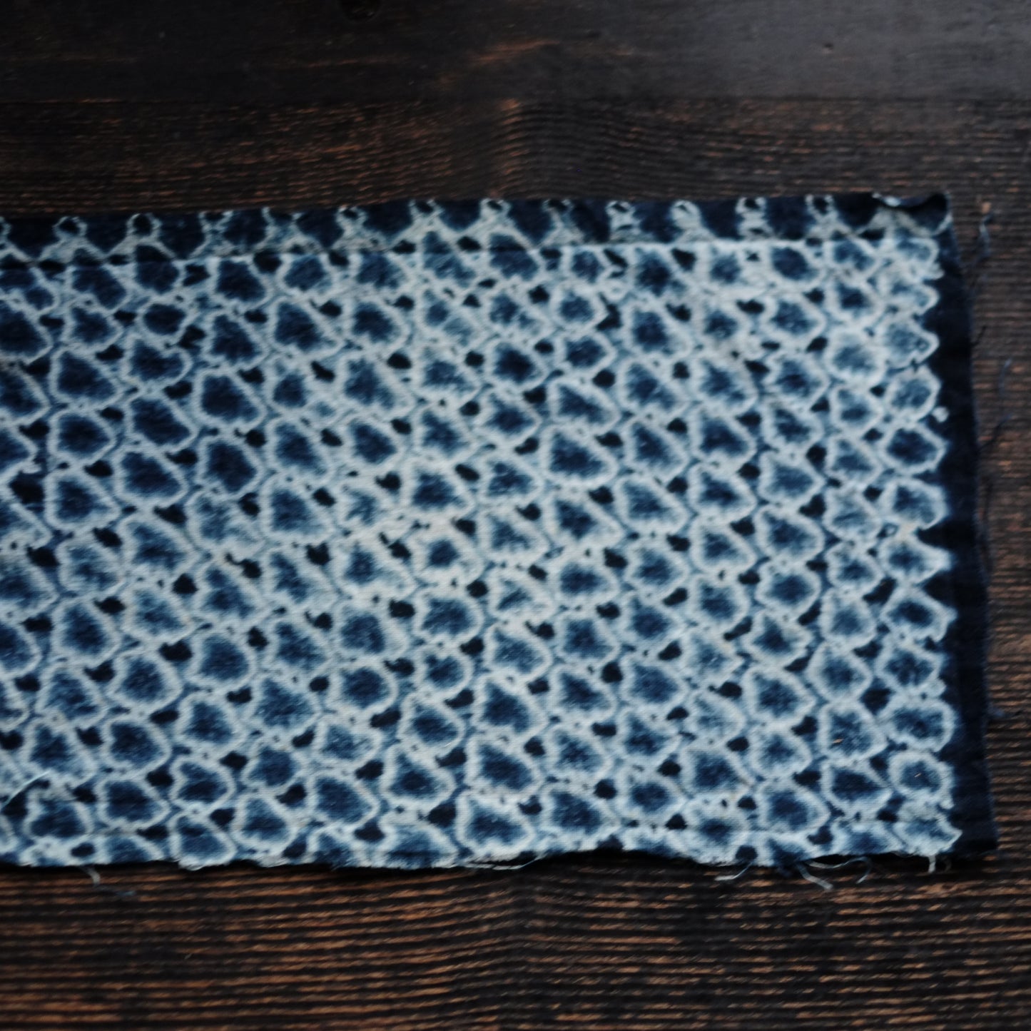 時代　絞り藍染　古布　十枚セット　(明治–昭和)